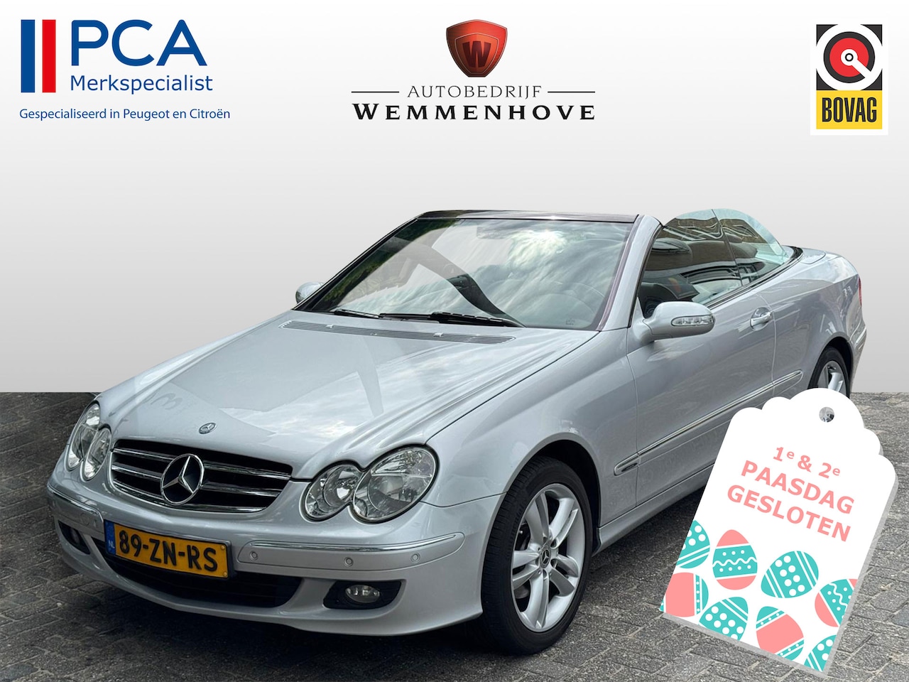 Mercedes-Benz CLK-klasse Cabrio - 200 K. Avantgarde Airco/Parkeersensoren/Stoelverw./Lichtmetalen velgen - AutoWereld.nl