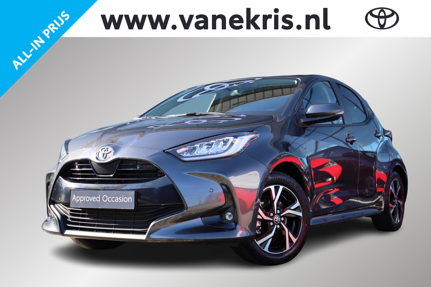 Toyota Yaris - 1.5 Hybrid 115 Dynamic 1.5 Hybrid 115 Dynamic, Comfort Pack Apple carplay / Android auto, BSM, Parkeersensoren. - AutoWereld.nl