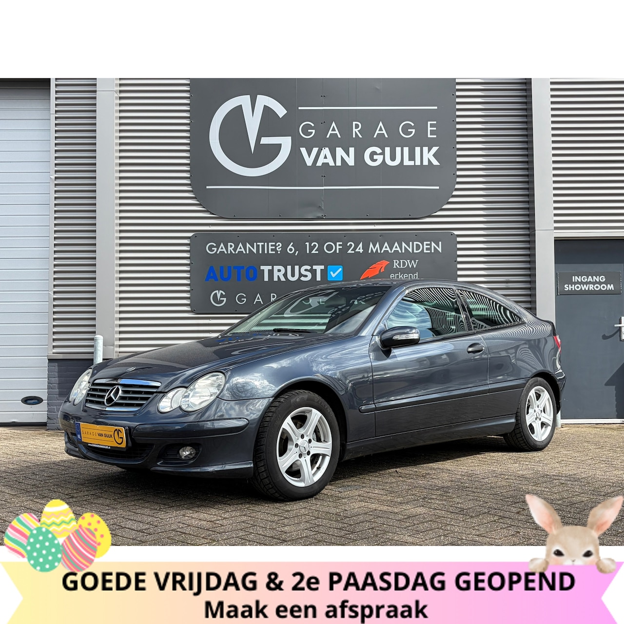 Mercedes-Benz C-klasse Coupé - C180 K. 143PK Clima,Cruise,ElektrRamen+Spiegels,Stoelverwarming,Radio/Cd-Speler,Multi-Stuu - AutoWereld.nl