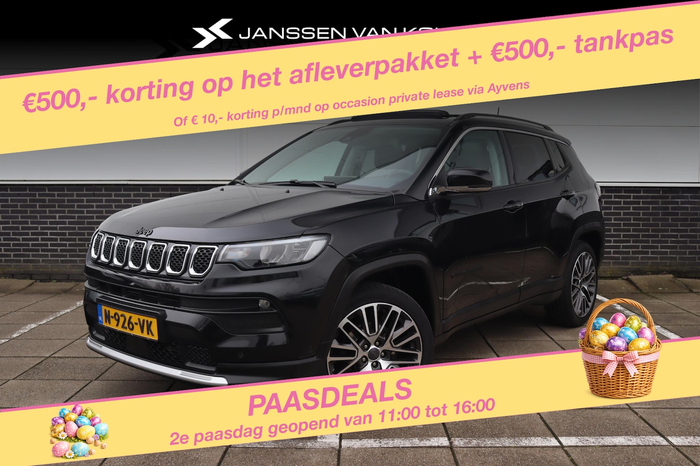Jeep Compass - 1.3T Limited Pano Trekhaak Leder Camera - AutoWereld.nl