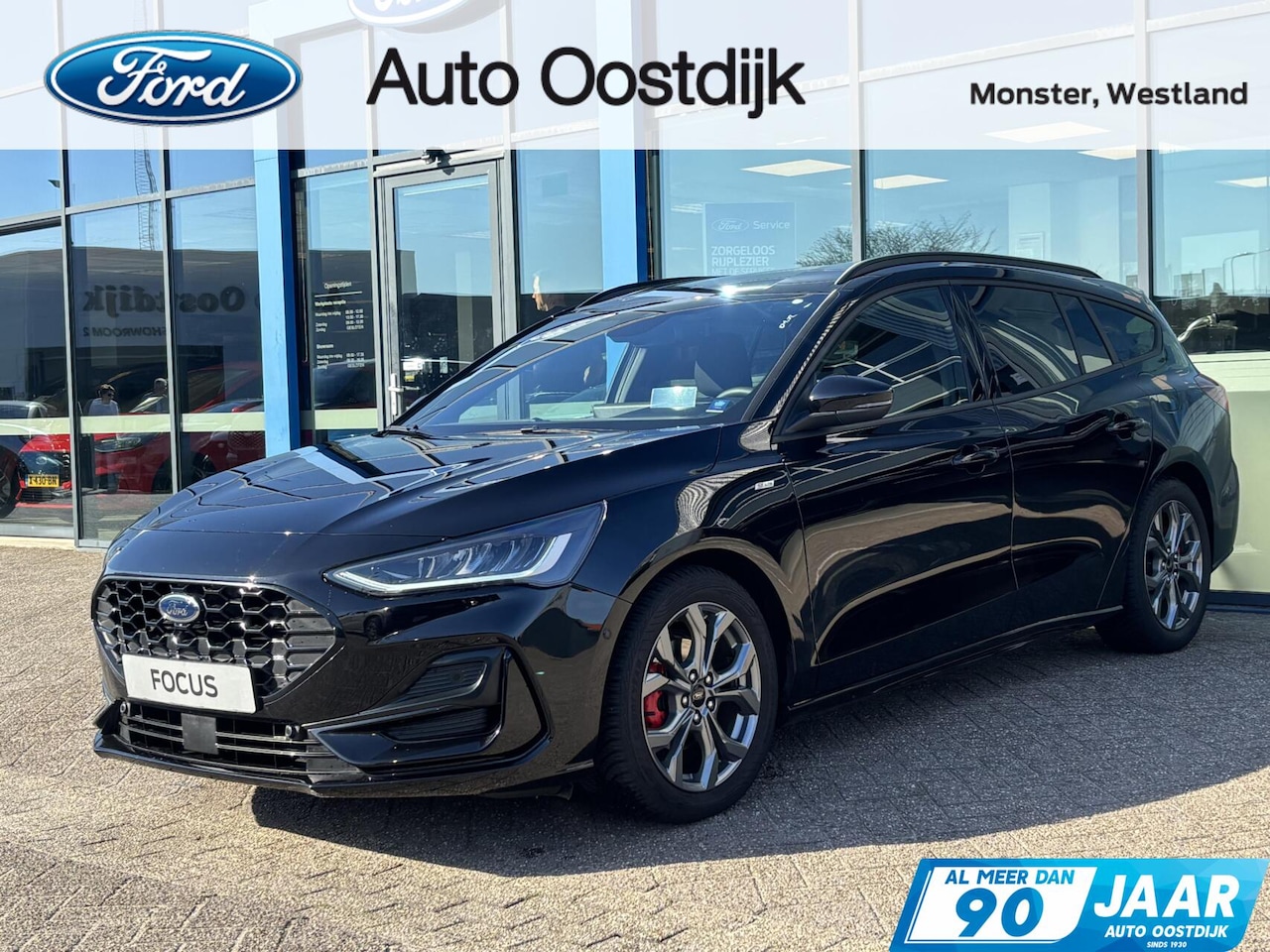 Ford Focus Wagon - 1.0 EcoBoost Hybrid ST Line X 155PK Automaat Winterpack Adaptieve Cruise Elek. Achterklep - AutoWereld.nl