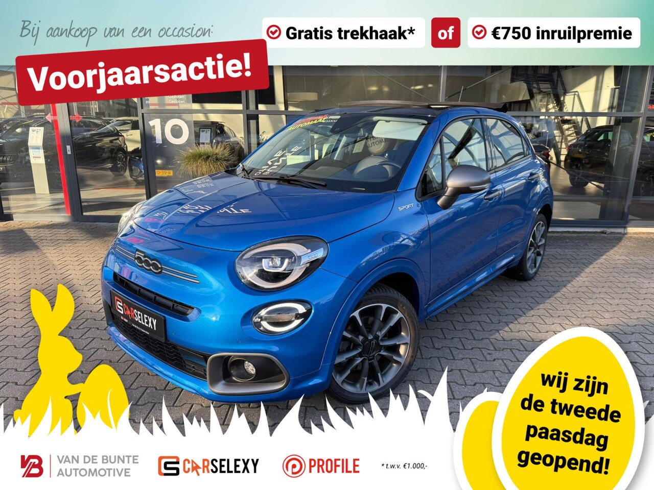 Fiat 500 X - 1.5 Hybrid Cabrio *ACC & Navi* - AutoWereld.nl