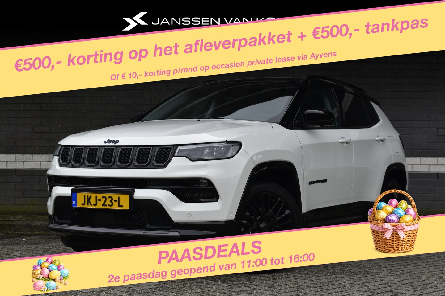 Jeep Compass - 4xe 240 Plug-in Hybrid Electric S SOH 98% Memory Stoelverwarming - Ventilatie 360 Camera - AutoWereld.nl