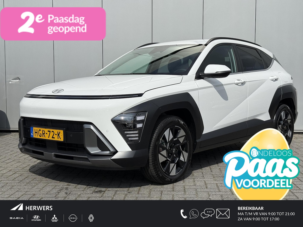 Hyundai Kona - 1.6 GDI HEV Comfort Smart / Navigatie / Climate Control / Adaptive Cruise Control / Achter - AutoWereld.nl