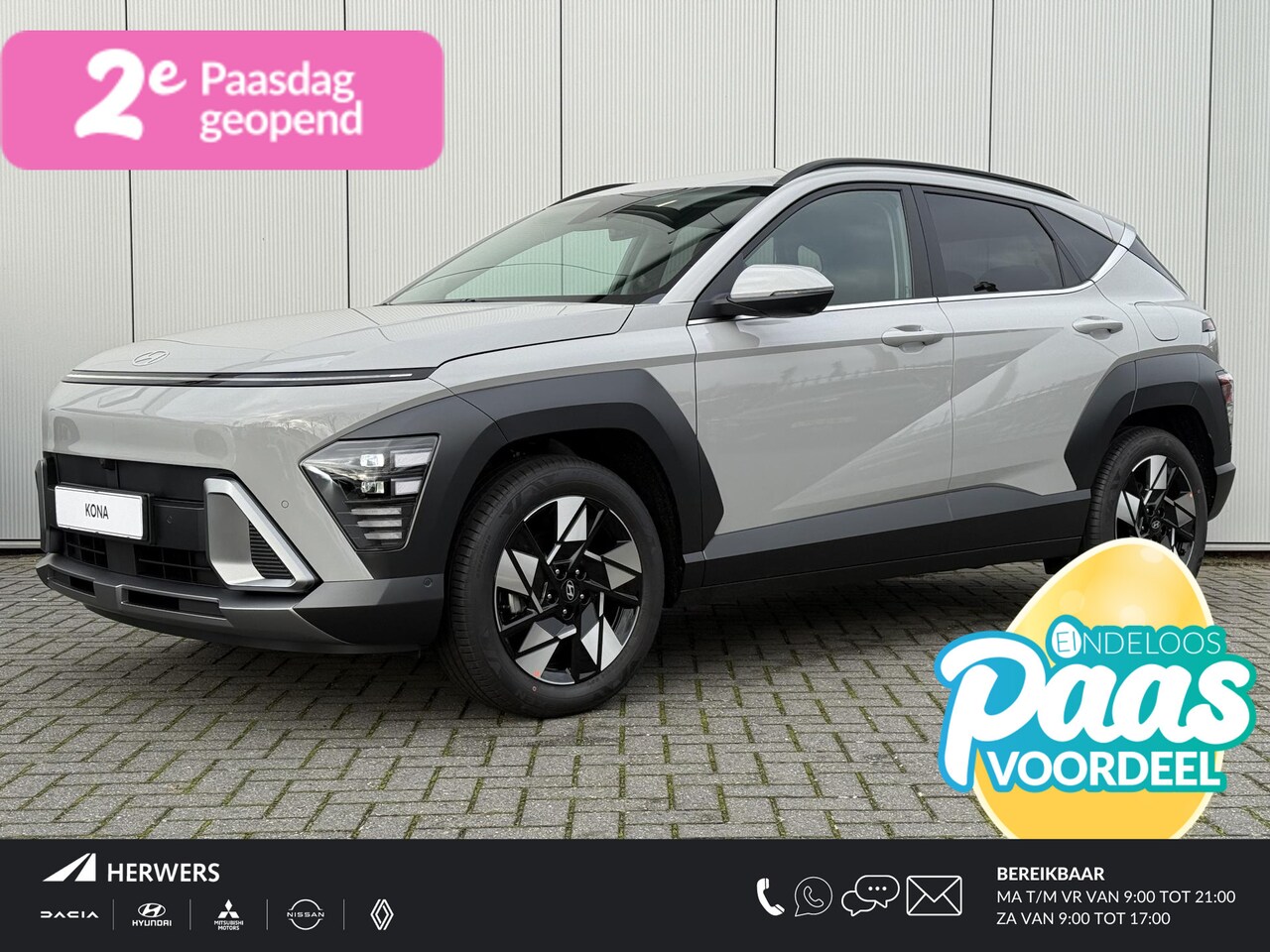 Hyundai Kona - 1.6 GDI HEV Premium / Demo Deal / MY 26 / Zwart Leder / Stoelverkoeling / Stoelverwarming - AutoWereld.nl