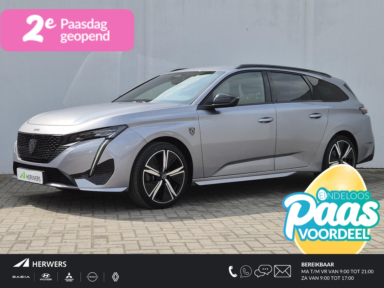 Peugeot 308 SW - Hybrid 136 e-DCS6 GT Automaat / Apple Carplay Android Auto / Navigatie / Adaptief cruise c - AutoWereld.nl