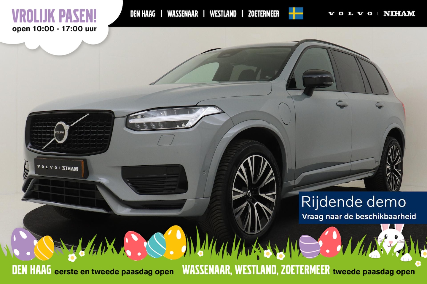 Volvo XC90 - T8 PLUG-IN HYBRID AWD ULTIMATE DARK -PANO.DAK|HARMAN/KARDON|LUCHTVERING|360°CAM|HEAD-UP DI - AutoWereld.nl