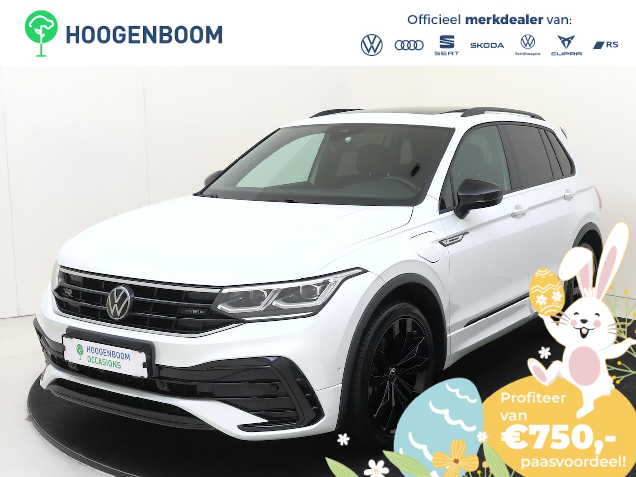 Volkswagen Tiguan - 1.4 TSI eHybrid R-Line Business | Panoramadak | 360 camera | Black style | Adaptieve dempi - AutoWereld.nl
