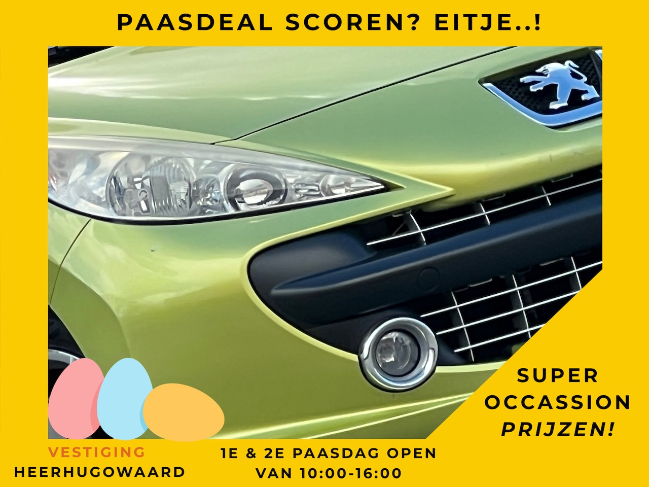 Peugeot 207 - 1.6-16V XS Pack - Jaune Lacerta - Clima/Cruise/LMV - Lekker Sportief - AutoWereld.nl