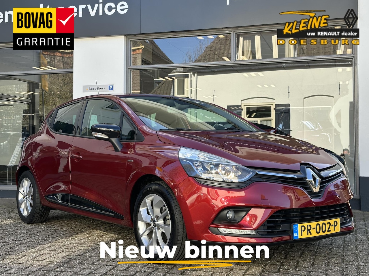 Renault Clio - IV TCe 90 Limited | Navigatie | Airco | Dealer onderhouden | Luxe kleur Rouge Intense | - AutoWereld.nl