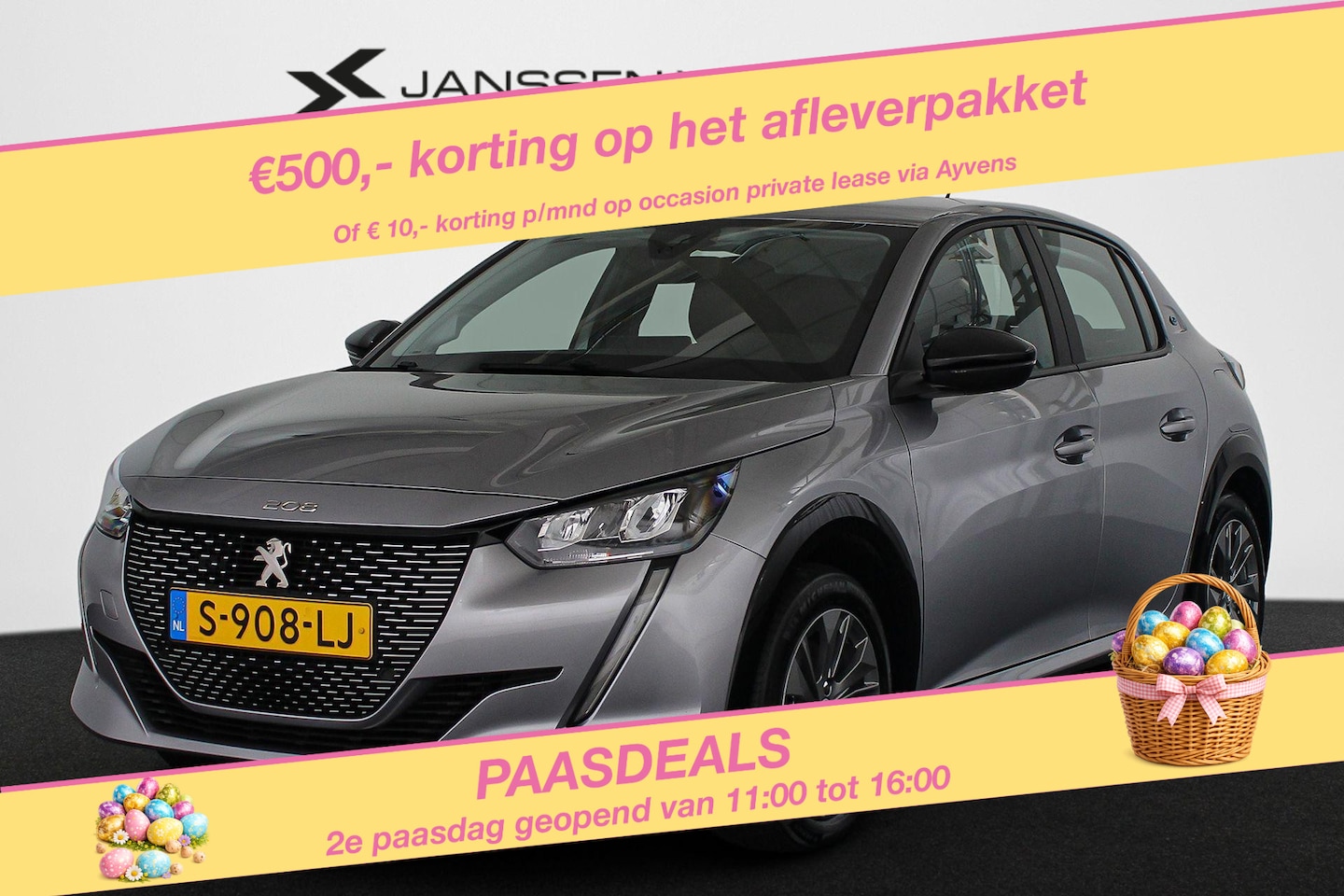 Peugeot e-208 - EV Active Pack 50 kWh Navigatie Parkeersensoren Airco Private lease €349,- p/m - AutoWereld.nl