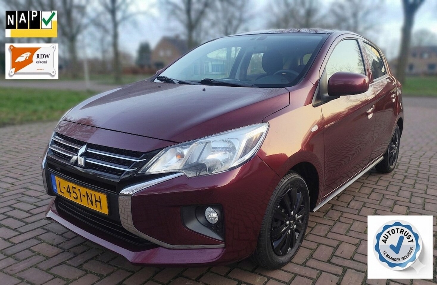 Mitsubishi Space Star - 1.2 Cool+ 12 maanden garantie met Europa dekking inclusief, naast 8 jaar Mitsubishi garantie! - AutoWereld.nl
