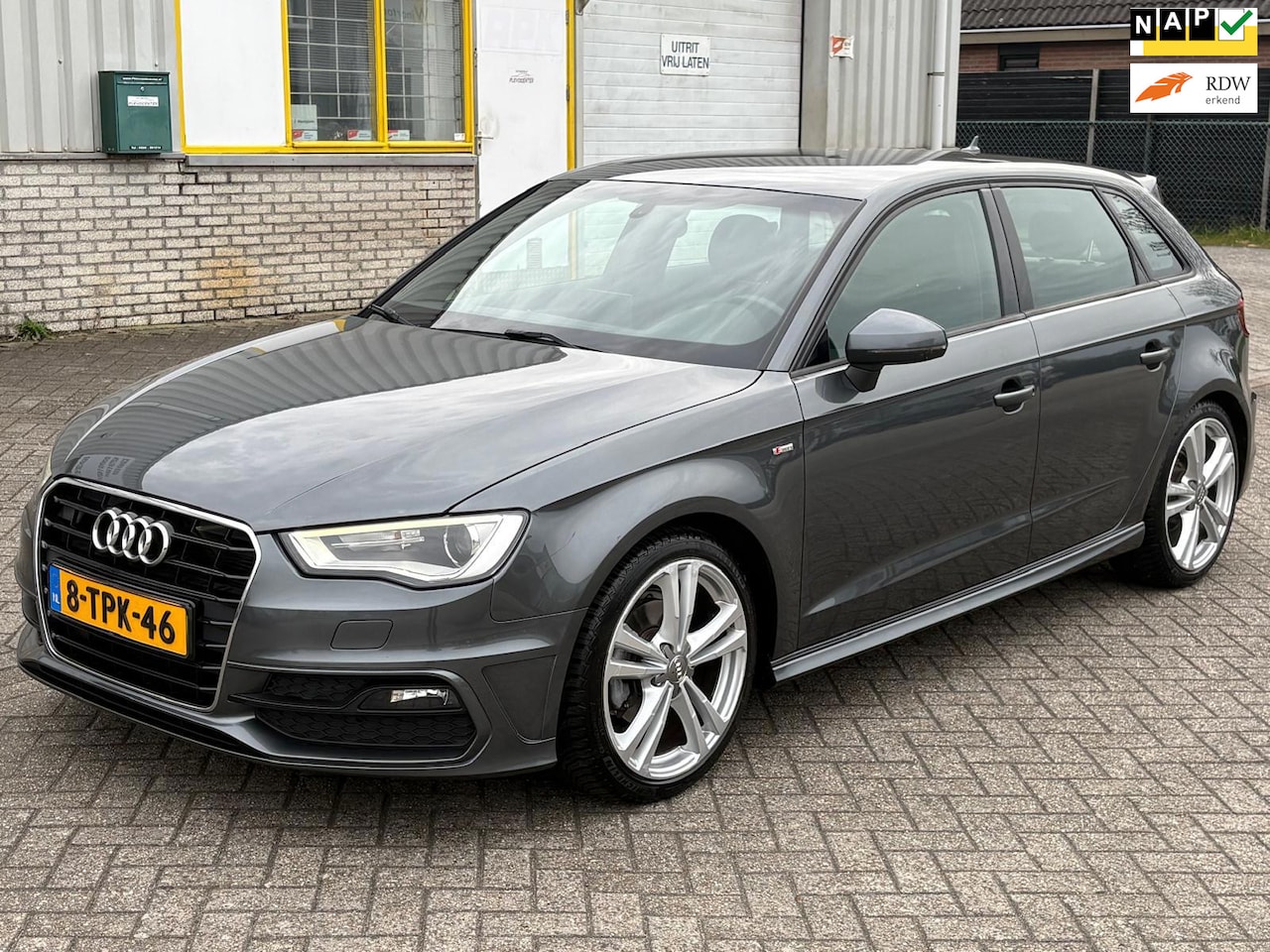 Audi A3 Sportback - 1.4 TFSI 122 PK AUT Bj 2014 S-line Sport 5 Deurs Ecc Airco Navi Keyless-Go Leder Xenon Led - AutoWereld.nl