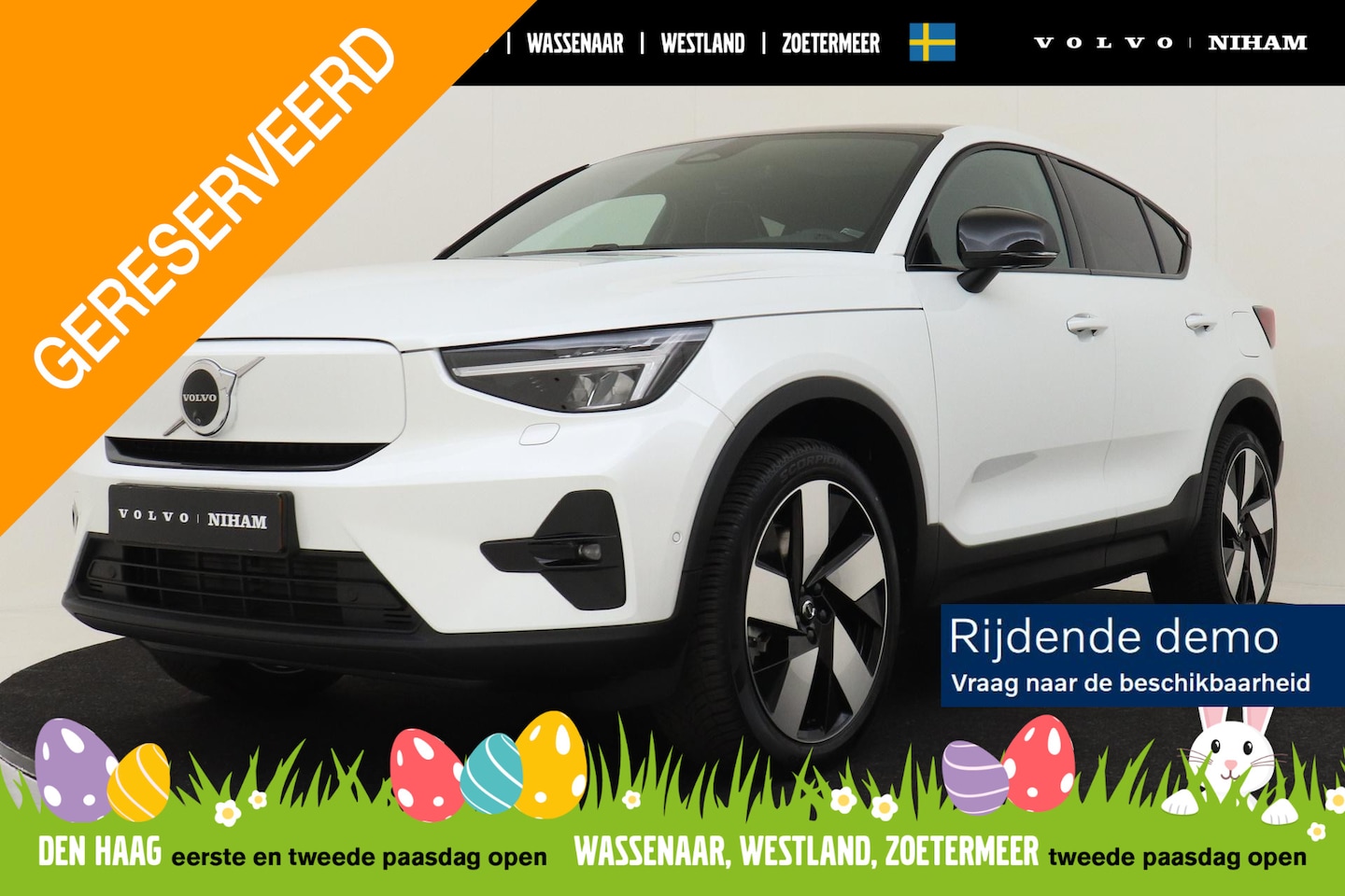 Volvo EC40 - SINGLE MOTOR EXTENDED RANGE ULTRA 82 kWh -PANO.DAK|HARMAN/KARDON|POWER-SEATS|20"|WARMTEPOM - AutoWereld.nl