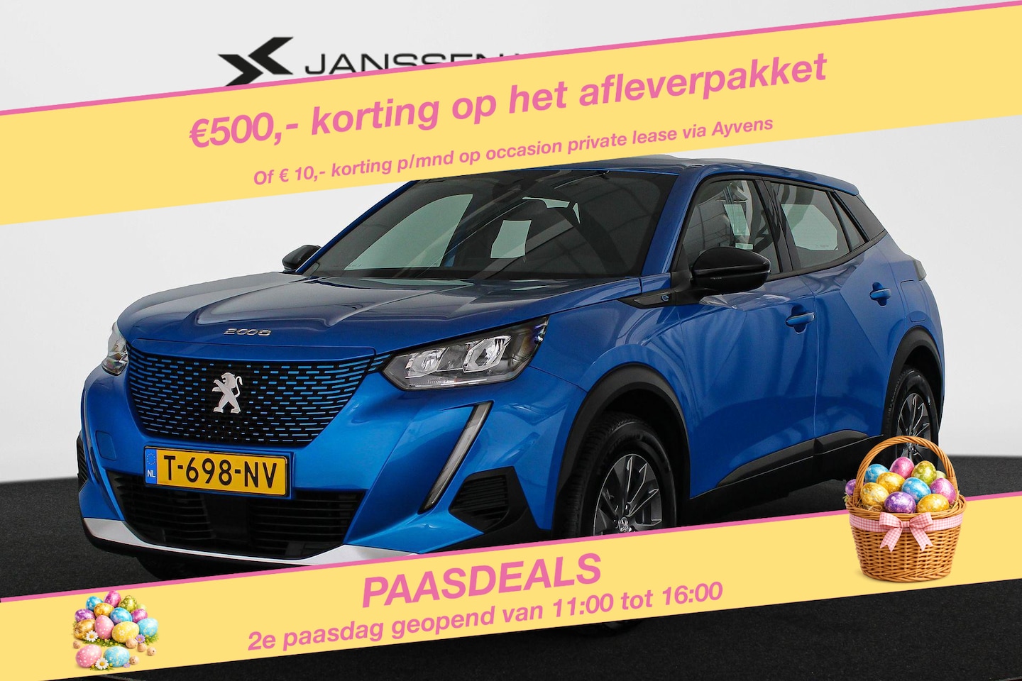 Peugeot e-2008 - EV Active Pack 50 kWh Stoelverwarming Navi Clima Private lease €424,- p/m - AutoWereld.nl