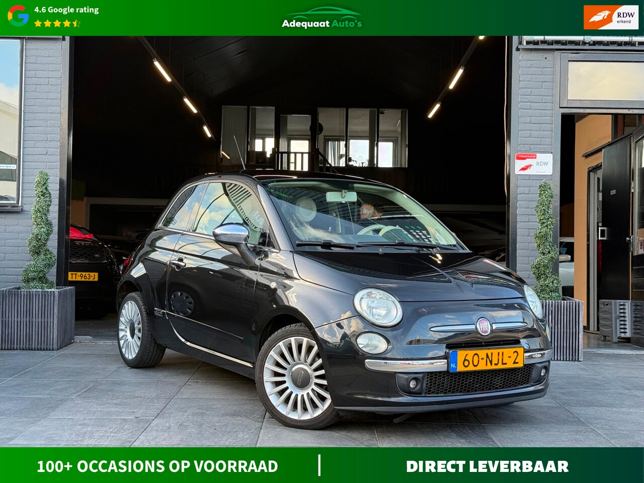 Fiat 500 - 0.9 TwinAir Lounge|Airco|El.Ramen|AUX|NAP|APK - AutoWereld.nl
