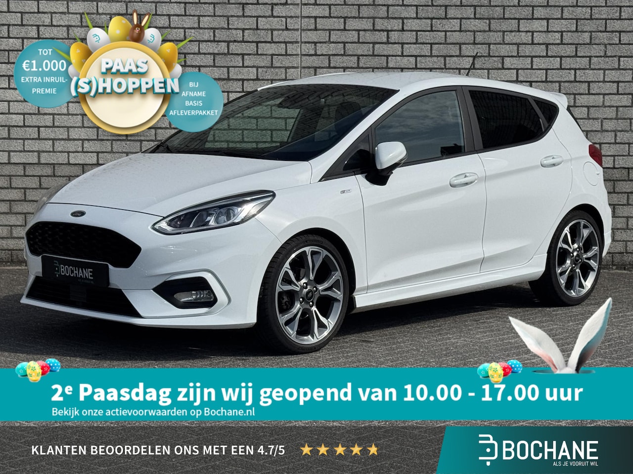 Ford Fiesta - 1.0 EcoBoost ST-Line | Apple CarPlay / Android Auto | Afneembare Trekhaak | Set winterwiel - AutoWereld.nl