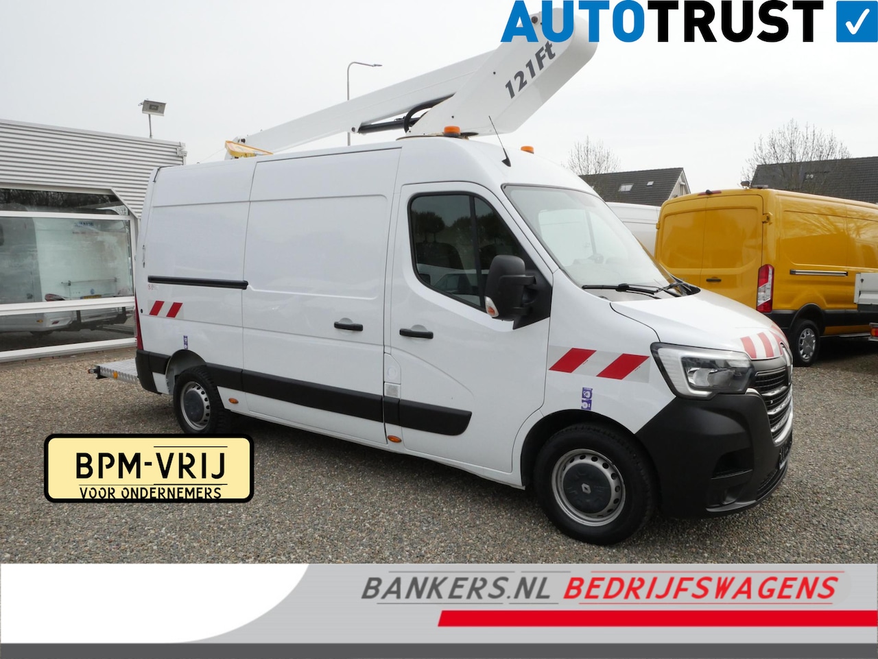 Renault Master - L2H2 2.3dCi 145PK, L2H2, Airco, Hoogwerker: France Elevateur 121FT - AutoWereld.nl