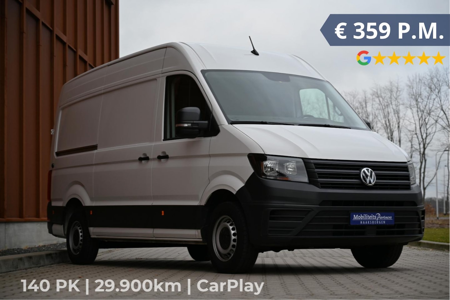 Volkswagen Crafter - 2.0 TDI L3H3 140PK | CarPlay | Cam | 270gr deuren - AutoWereld.nl