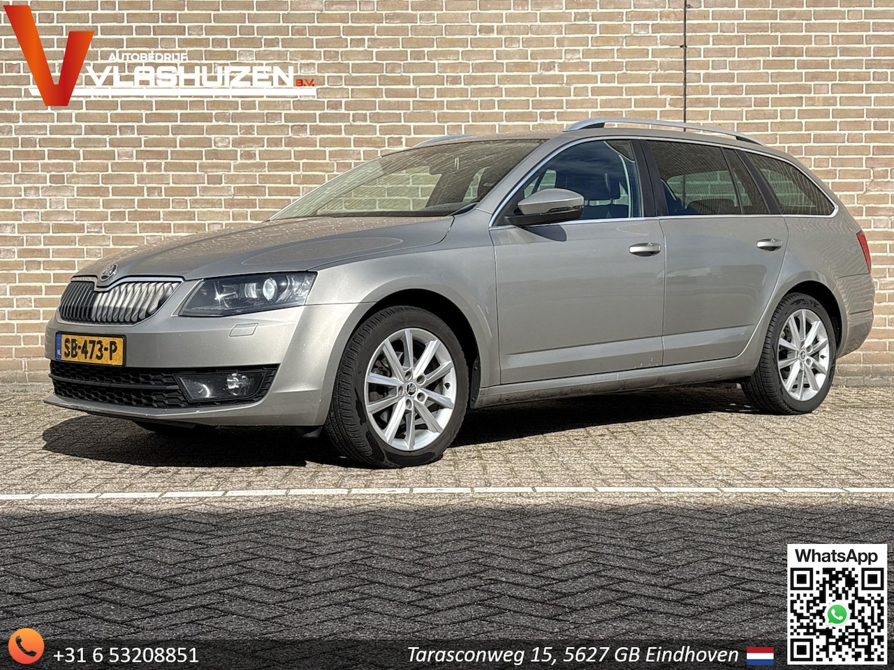 Skoda Octavia Combi - 2.0 TDI Greentech Elegance | Leder | Climate | Cruise | Navi | PDC | Stoelverwarming | APK - AutoWereld.nl