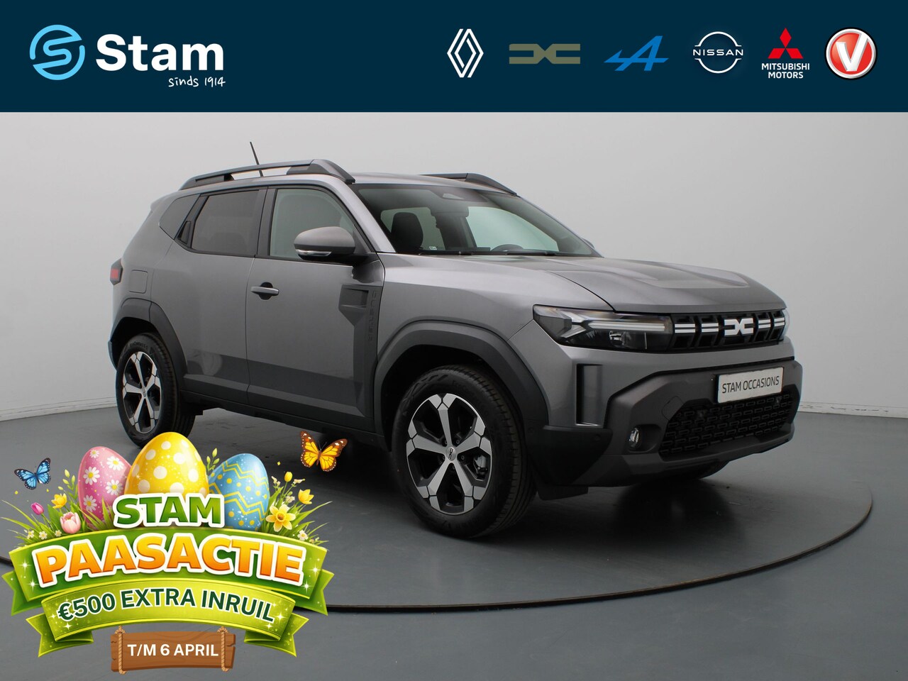Dacia Duster - 1.6 Hybrid 140pk Journey 360° Camera | Cruise | Parkeersens. v+a | Stoel-/stuurverw. - AutoWereld.nl