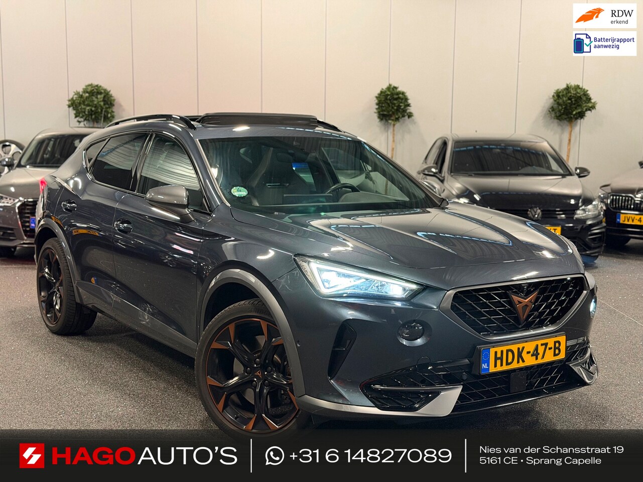 CUPRA Formentor - 1.4 e-Hybrid VZ Performance LED/VIRTUAL/PANO/SFEERV/CARPLAY/360C/HALF-LEDER - AutoWereld.nl