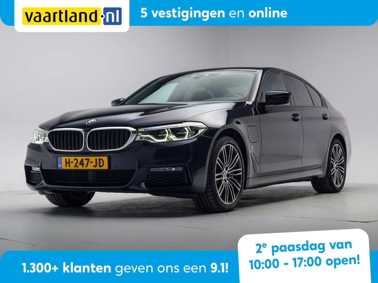 BMW 5-serie - 530e iPerformance M-Sport Aut. [ Comfort-zetels Sfeerverlichting Leder ] - AutoWereld.nl