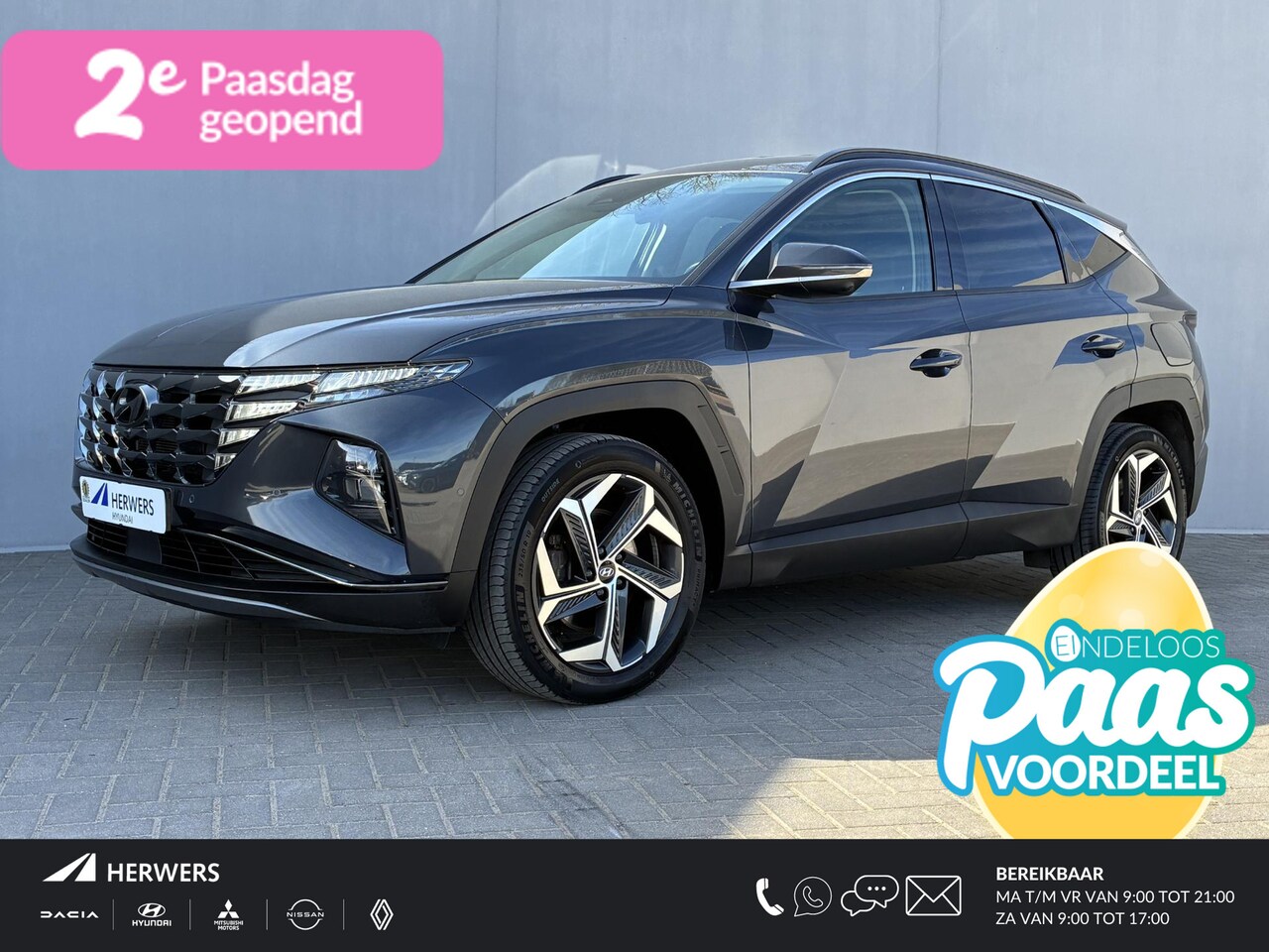 Hyundai Tucson - 1.6 T-GDI HEV 230 Premium Automaat / Dealer onderhouden / Afneembare Trekhaak (1.650KG) / - AutoWereld.nl