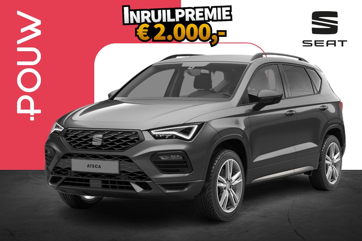 SEAT Ateca - 1.5 TSI 150pk DSG FR Business Intense | Trekhaak Wegklapbaar | 18" Velgen - AutoWereld.nl