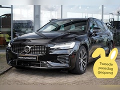 Volvo V60 - 2.0 T6 Plug-in hybrid AWD Plus Dark | 2.000 kg trekgewicht | Lederen bekleding | Sportstoe