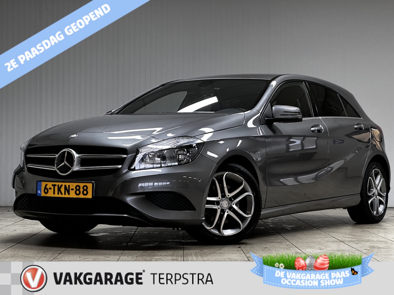 Mercedes-Benz A-klasse - 180 Ambition/ DEALER ONDERHOUDEN!/ 17'' LMV/ Stoelverw./ Zwarte-Hemel/ Half-Leder/ Airco/ - AutoWereld.nl
