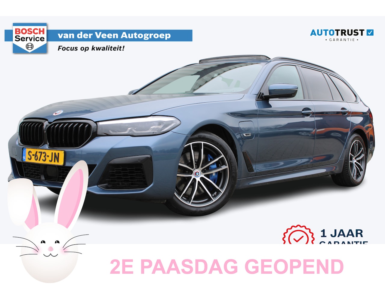 BMW 5-serie Touring - 530e xDrive M-sport | Incl. 12 maanden garantie | Assisted driving | Uitklapbare trekhaak - AutoWereld.nl