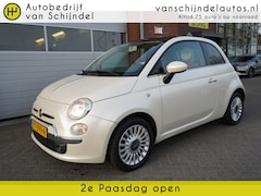 Fiat 500 - 1.4-16V 101PK LOUNGE PERFECT ONDERHOUDEN PARELMOER WIT PANORAMADAK LEDER STOELVERWARMING L