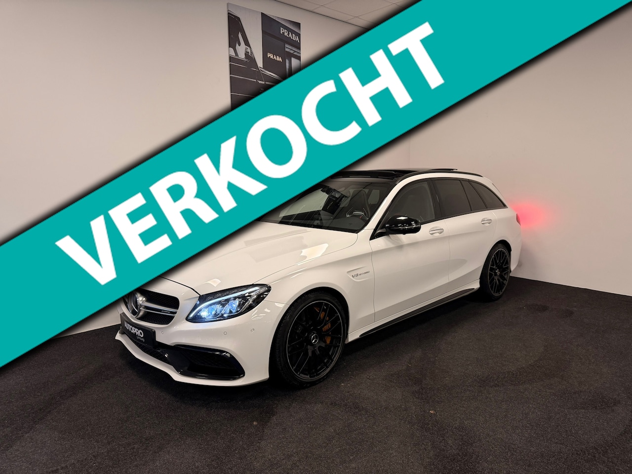 Mercedes-Benz C-klasse Estate - AMG C63S 510pk // Burmester // Schaal stoelen// Panorama open dak // 360 - AutoWereld.nl