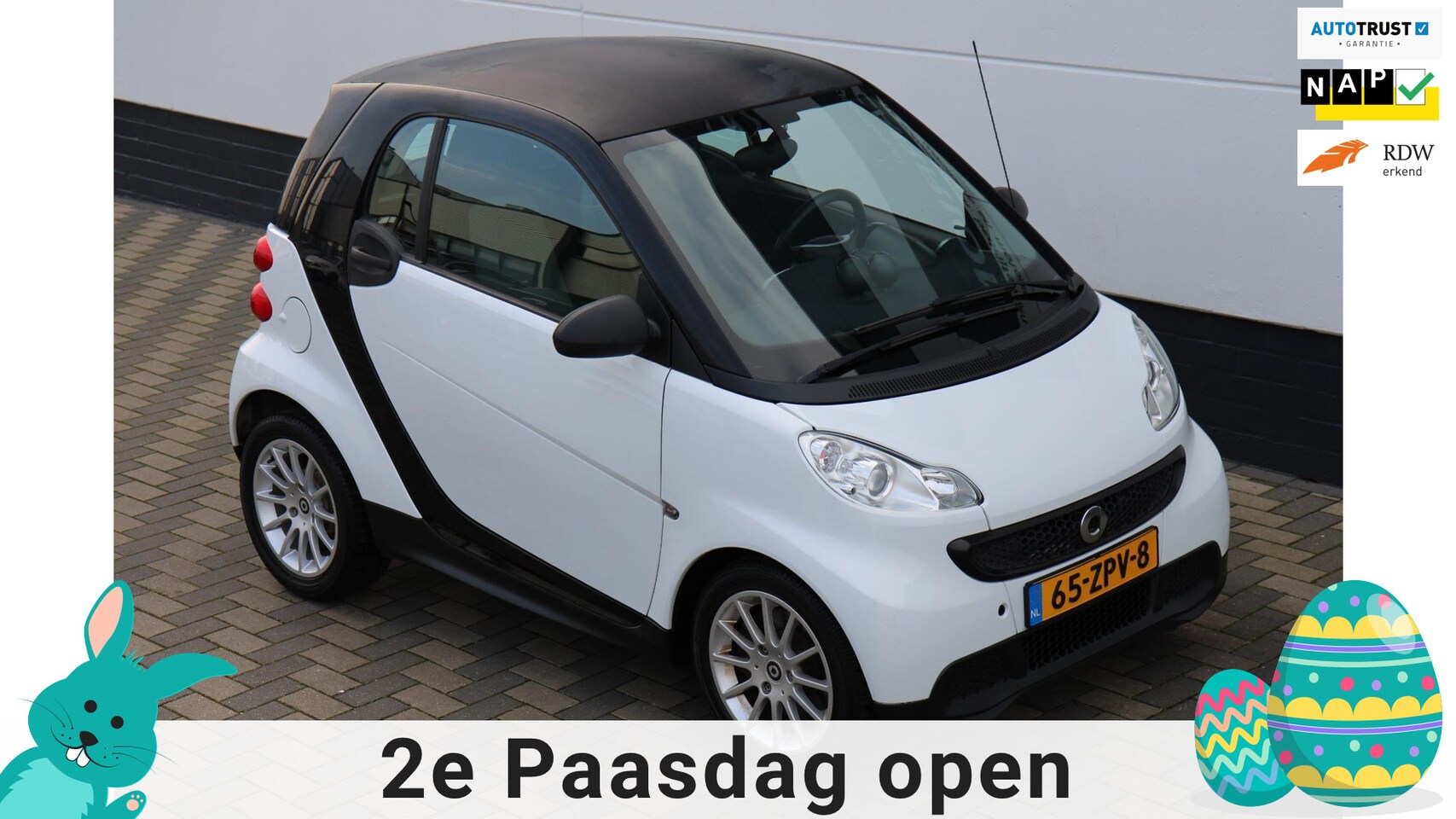 Smart Fortwo coupé - 1.0 mhd Automaat Airco Cruise F1 flippers - AutoWereld.nl