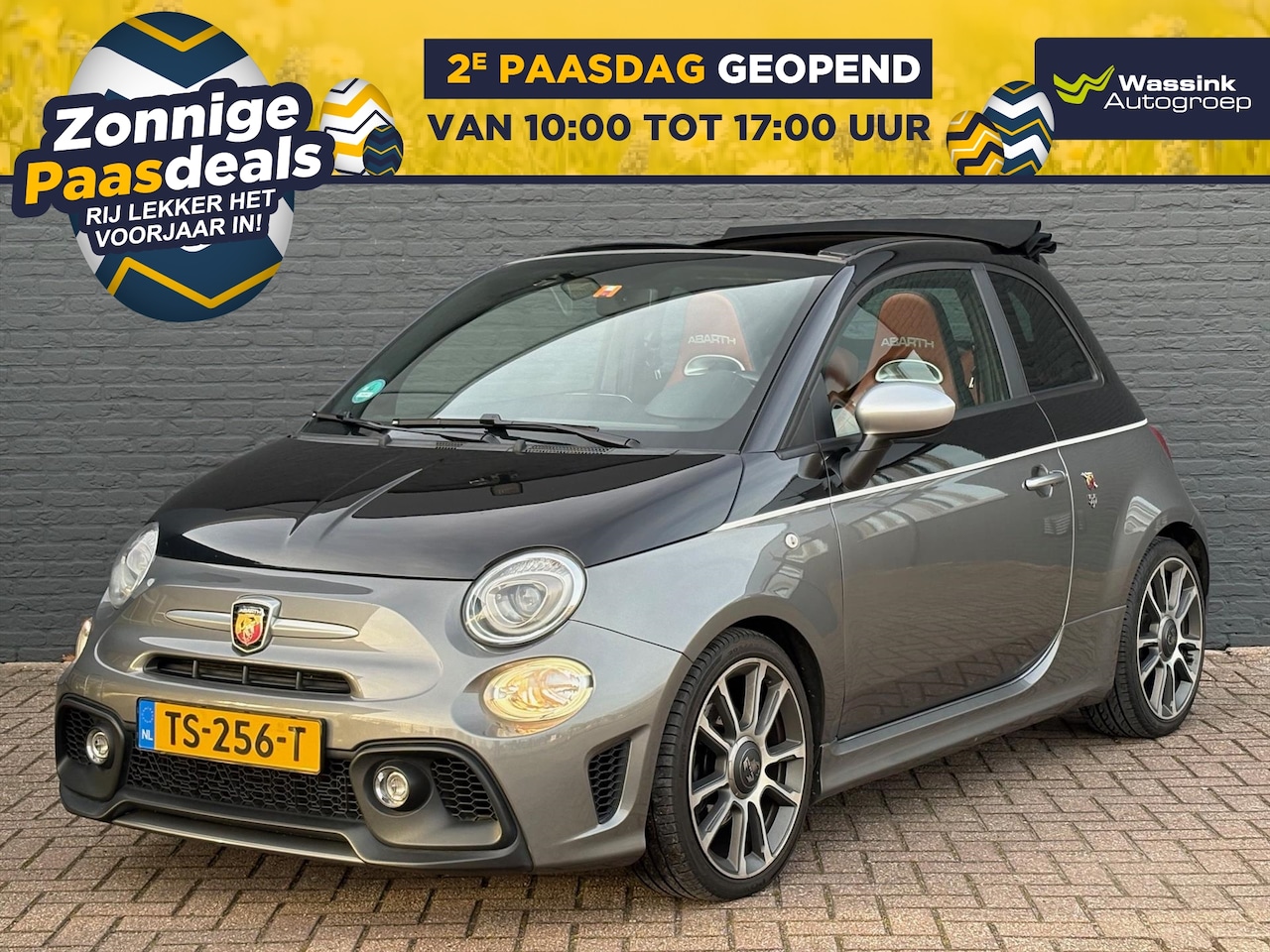 Fiat 500 Abarth - 500c 595C Turismo | Origineel NL | Cabrio | 165 pk | Sensoren Achter | Akrapovic Uitlaat | - AutoWereld.nl