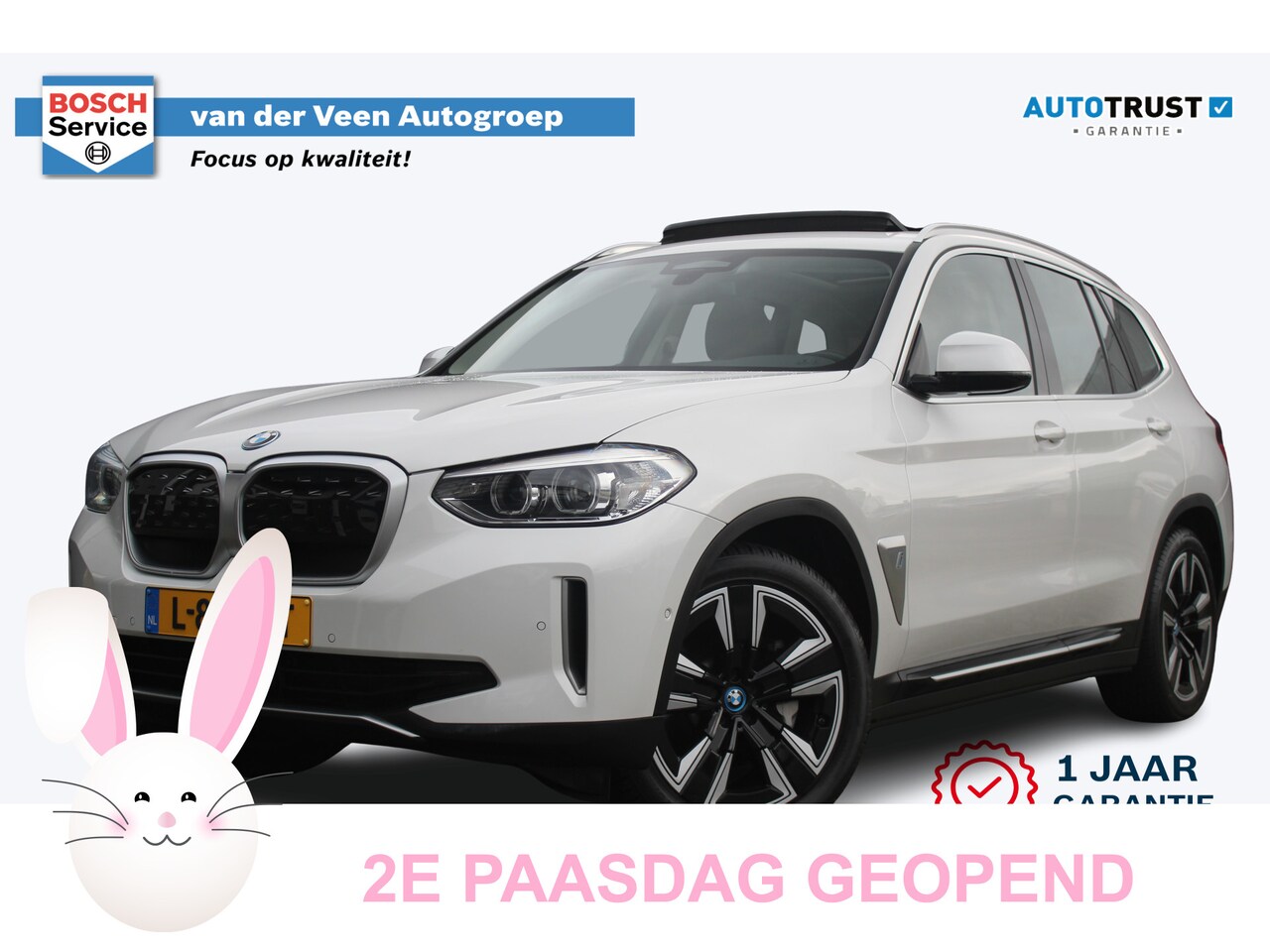 BMW iX3 - Executive 80 kWh | Incl. 12 maanden garantie | SOH 99% | Panorama dak | Stoelverwarming | - AutoWereld.nl