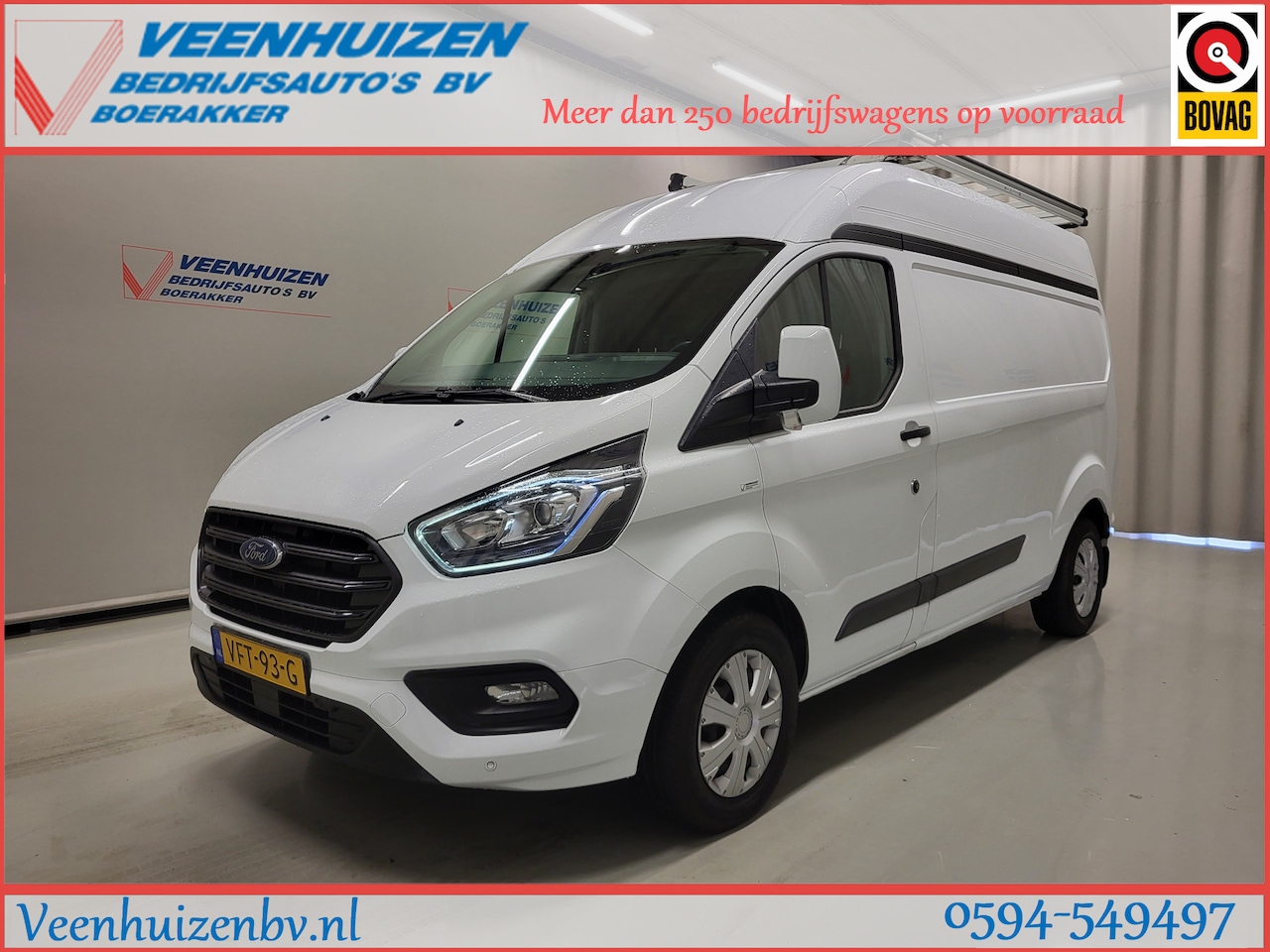 Ford Transit Custom - 2.0TDCI 130pk L2/H2 2800kg Trekgewicht Euro 6! - AutoWereld.nl