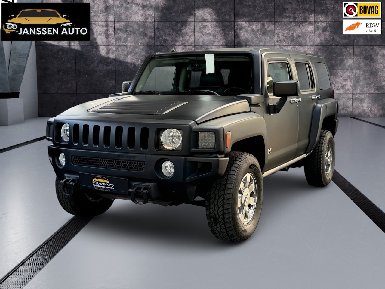 Hummer H3 - 3.5 Executive | Schuifdak | Navigatie | DAB | Leder | Stoelverwarming | Zeer goed onderhou - AutoWereld.nl