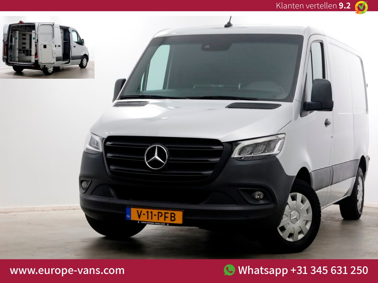 Mercedes-Benz Sprinter - 314 CDI 143pk 9G Automaat L1H1 LED/ACC/Camera/Inrichting 10-2020 - AutoWereld.nl