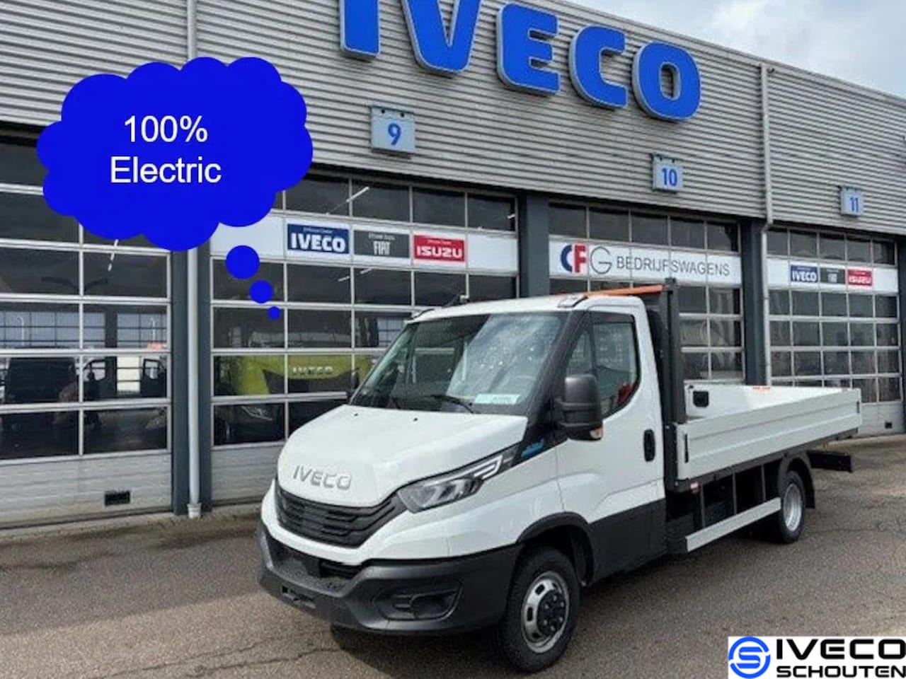 Iveco Daily - Electric 42C14E 74 Kw open laadbak - AutoWereld.nl