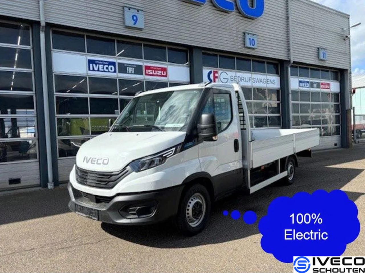 Iveco Daily - Electric 38S14E 74 kW open laadbak - AutoWereld.nl