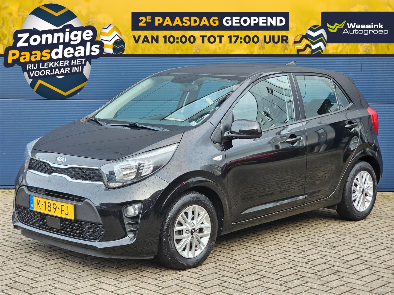 Kia Picanto - 1.0 DPi 67pk 4-zits DynamicLine Automaat | Airco | Apple Carplay | Camera | Lichtmetalen V - AutoWereld.nl