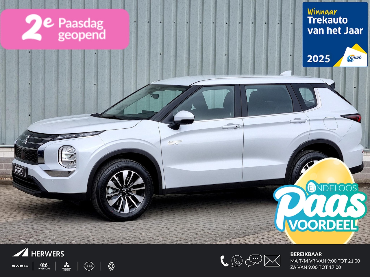 Mitsubishi Outlander - 2.4 PHEV Pure / €6.000,- Voordeel Op Nieuwprijs / Elektrische Range 86 KM WLTP / 1600KG Tr - AutoWereld.nl