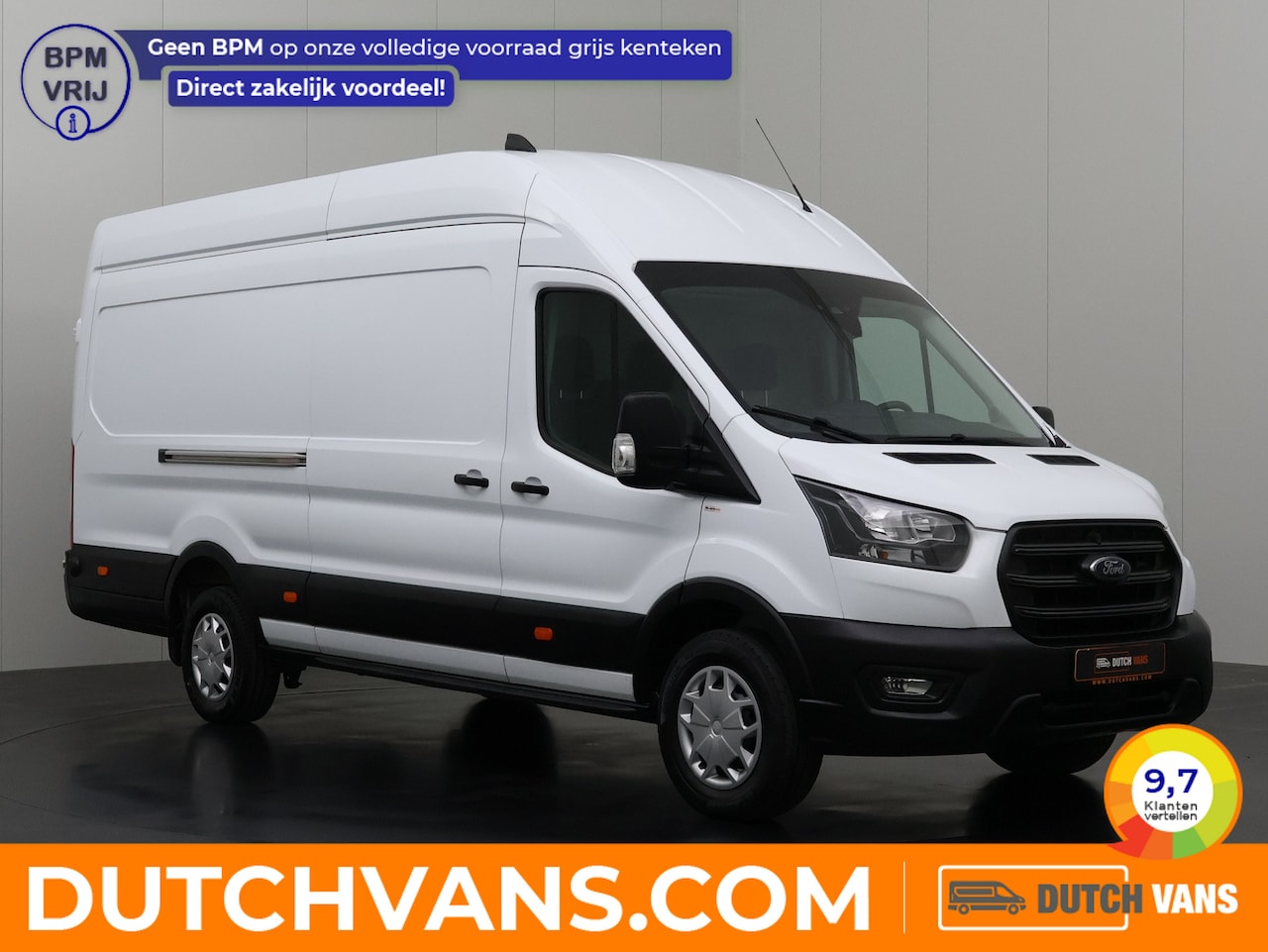 Ford Transit - 2.0TDCi 130PK L4H3 Jumbo | Airco | Cruise | 3-Zits - AutoWereld.nl