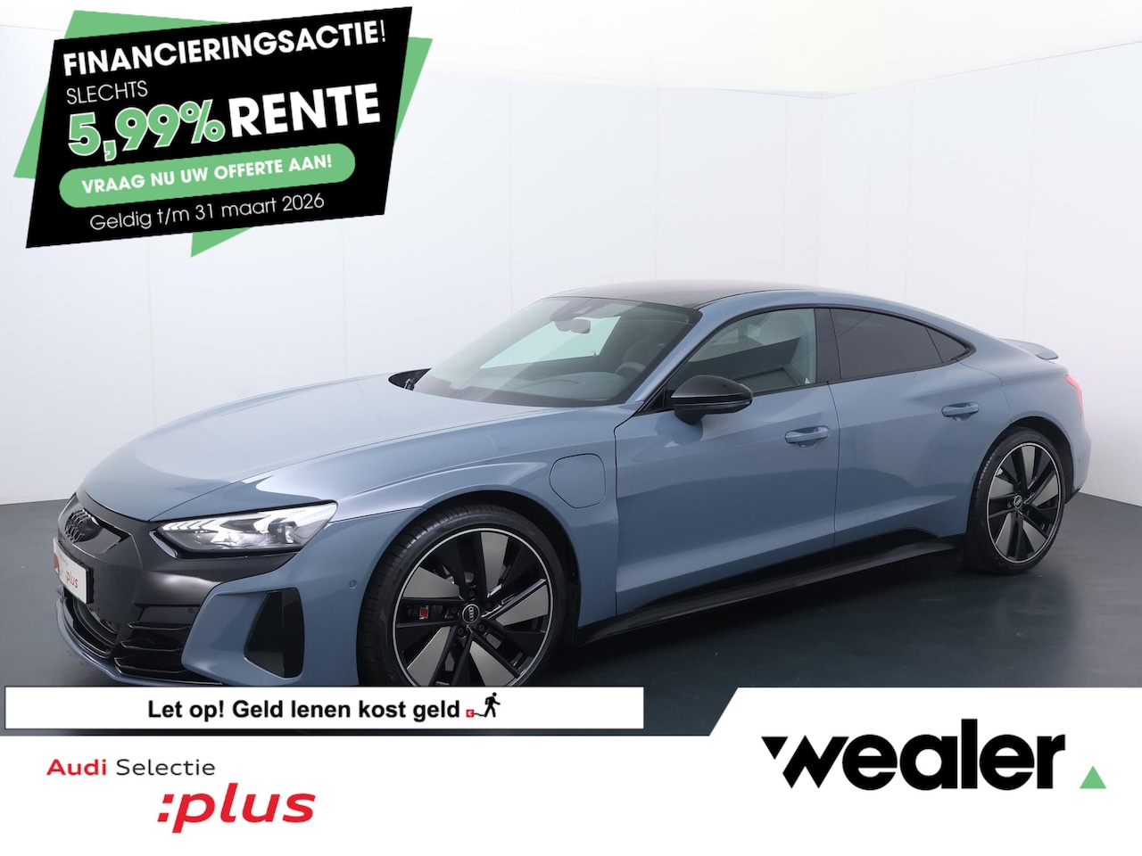 Audi e-tron GT - RS 93 kWh | 598 PK | Panoramadak | Top view 360° camera | 21" LM velgen | Luchtvering | Vo - AutoWereld.nl