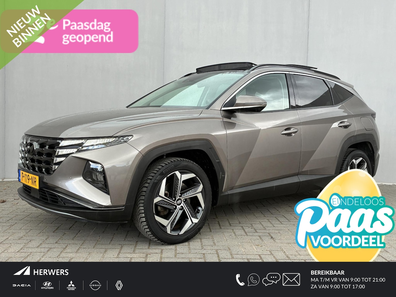 Hyundai Tucson - 1.6 T-GDI HEV Premium Sky / NL auto / Schuif/open dak / Stoel-/stuurverwarming / Navigatie - AutoWereld.nl