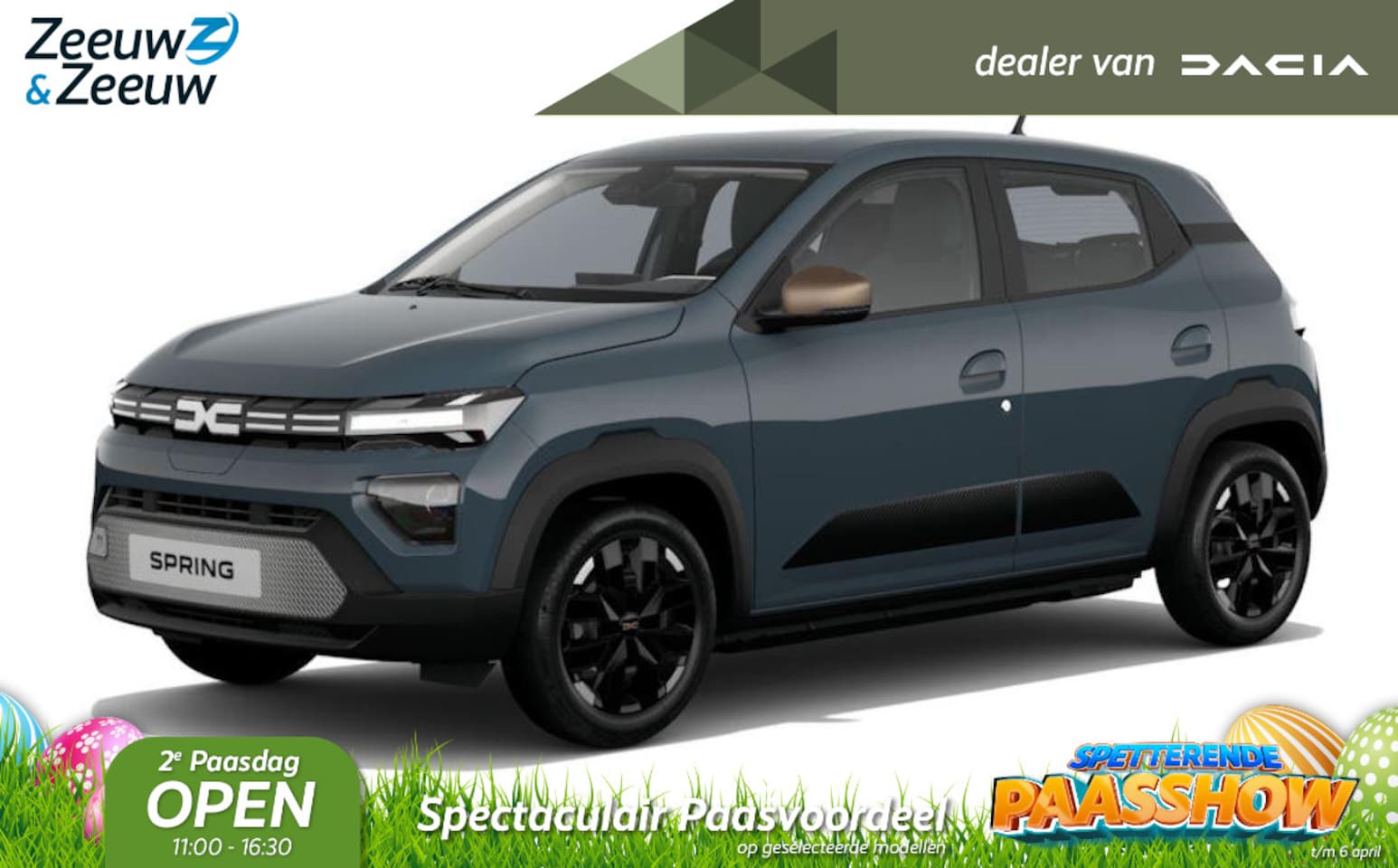 Dacia Spring - (Zeeuw & Zeeuw Private Lease Actie v.a. € 279,-) Extreme 100 | Wij maken graag een Private - AutoWereld.nl