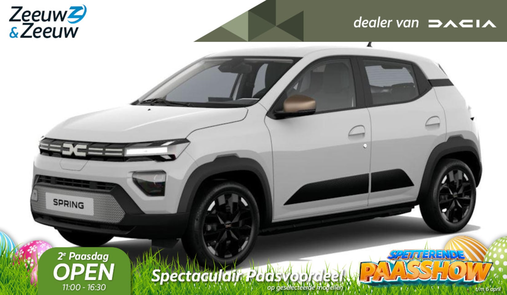 Dacia Spring - (Zeeuw & Zeeuw Private Lease Actie v.a. € 279,-) Extreme 100 | Wij maken graag een Private - AutoWereld.nl