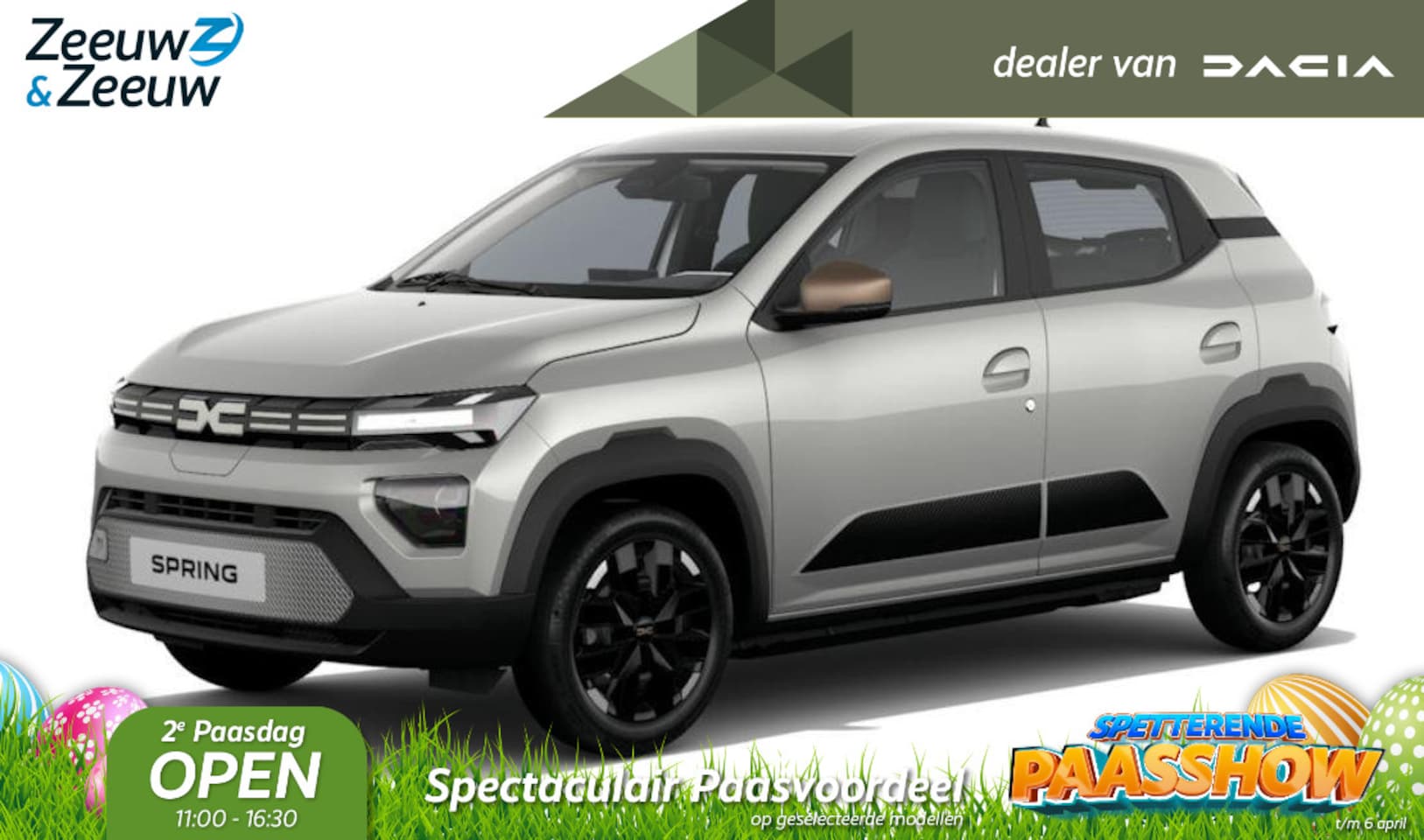 Dacia Spring - (Zeeuw & Zeeuw Private Lease Actie v.a. € 279,-) Extreme 100 | Wij maken graag een Private - AutoWereld.nl